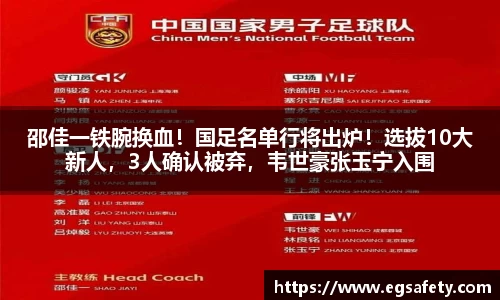 邵佳一铁腕换血！国足名单行将出炉！选拔10大新人，3人确认被弃，韦世豪张玉宁入围